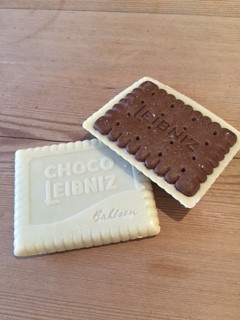 The white chocolate/cocoa Choco Leibniz - like an Oreo, but classy 