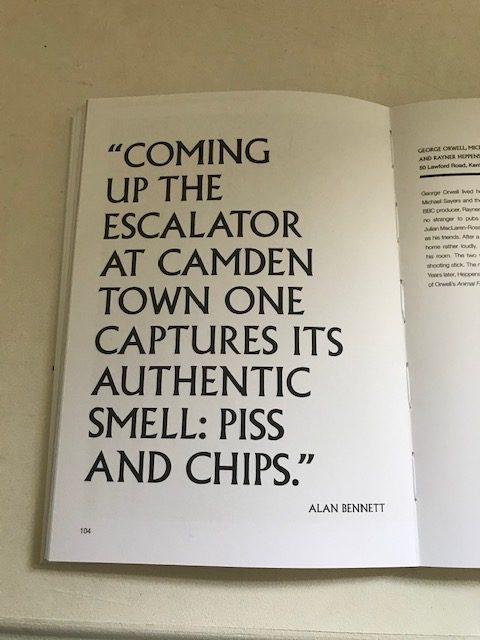 Alan Bennett quote Writers' London 